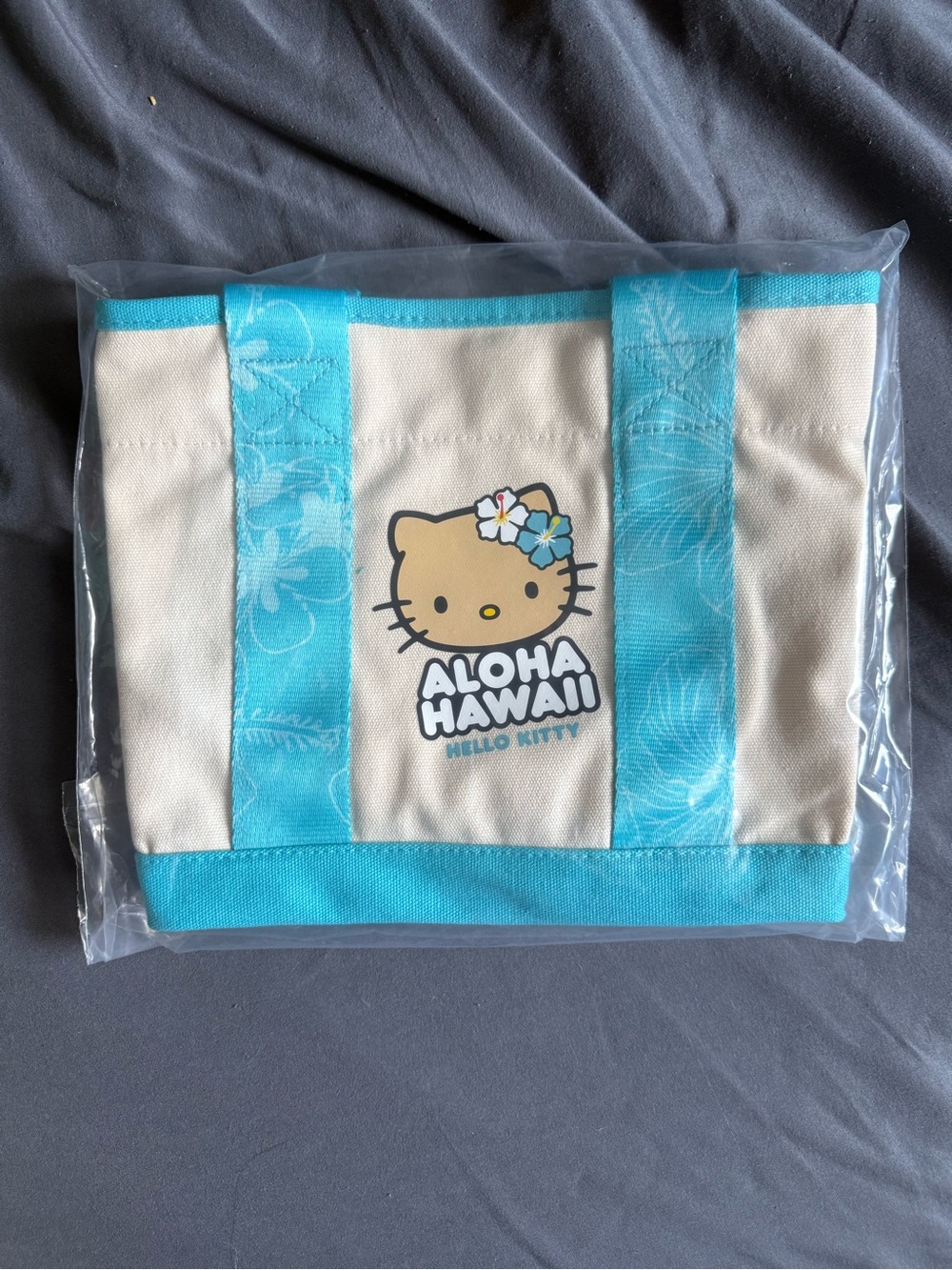 Hello Kitty Aloha Hawaii Pink Mini Canvas Tote ABC Store Hawaii exclusive